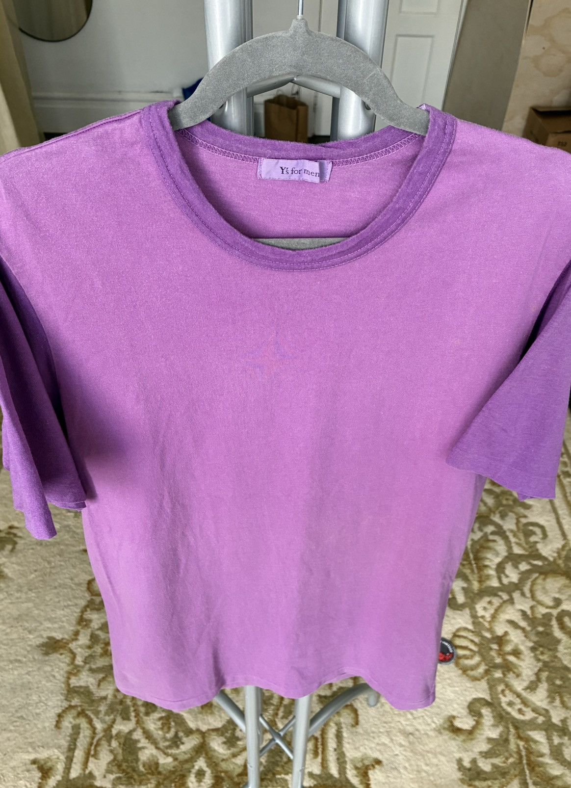 Yohji Yamamoto Yohji Yamamoto Y’s for Men SS02 Two Tone Purple T Shirt Size US L / EU 52-54 / 3 - 12 Thumbnail