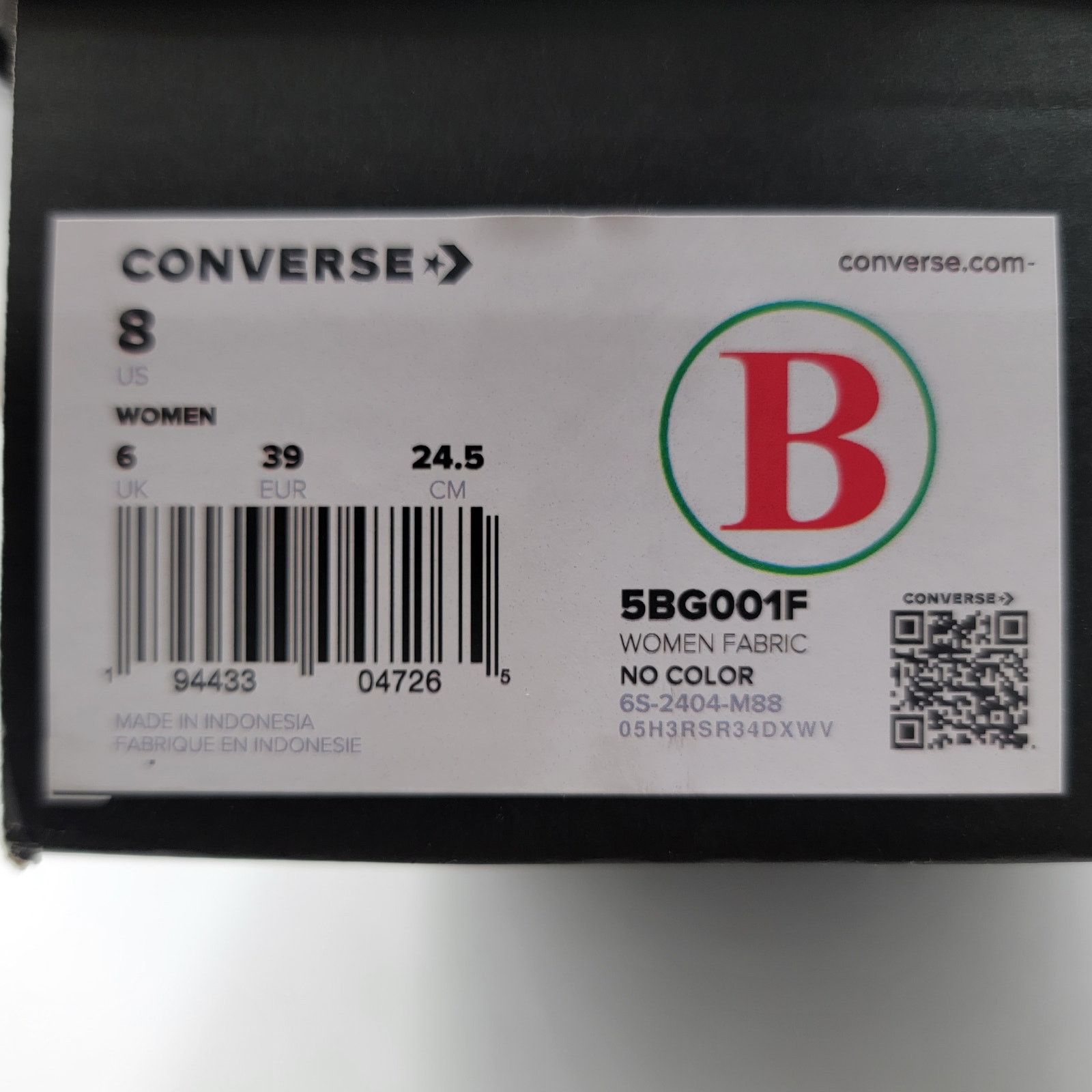 Converse Converse CTAS Low Black Canvas - Women's Size 8-New B Grade Size US 8 / IT 38 - 9 Thumbnail