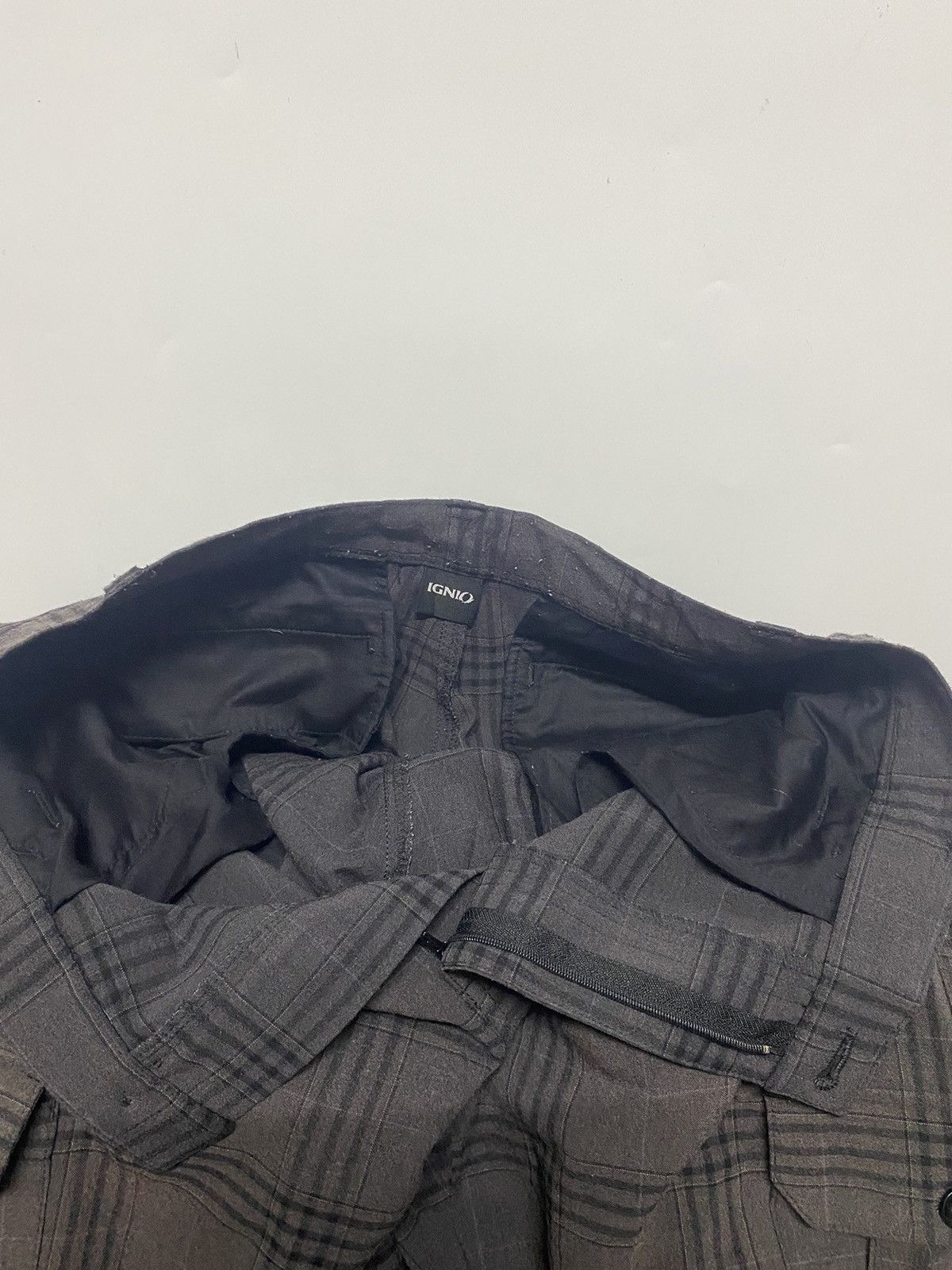 Designer × Japanese Brand Ignio Pants Womens Brown Plaid Cargo Multi Pocket Japanese Size 32" / US 10 / IT 46 - 11 Thumbnail