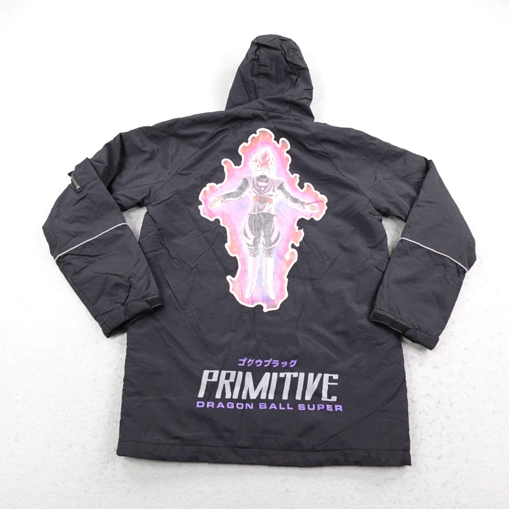 Primitive VINTAGE Dragon Ball Super Primitive Jacket Mens Small Black Windbreaker Hoodie Zip Pockets Anime Goku Skate Mens Size US S / EU 44-46 / 1 - 6 Thumbnail