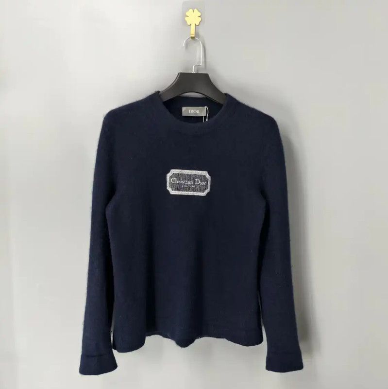 Dior Dior Men's Black Wool Pullover Sweater 0089 Size US S / EU 44-46 / 1 - 1 Thumbnail