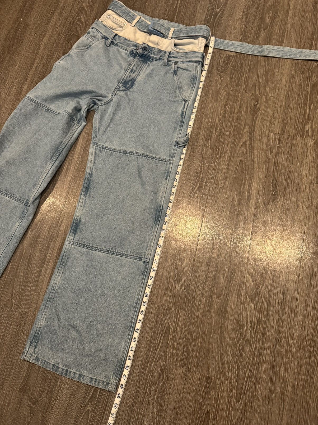 Off-White Off White Double Waist Double Knee Baggy Denim Jeans 30 Size US 30 / EU 46 - 22 Thumbnail