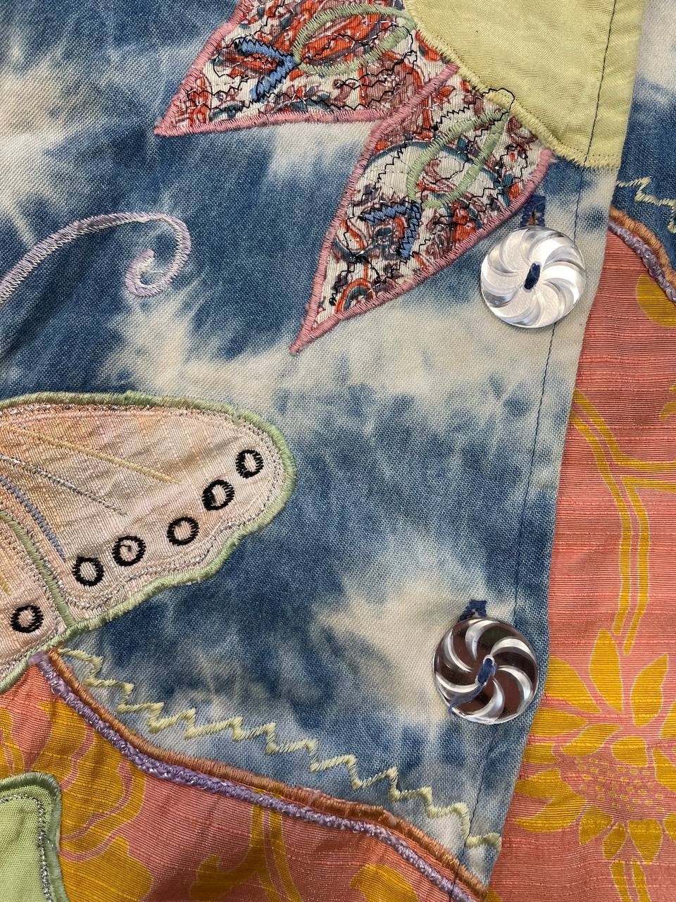 Other Indigo Moon Embroidered Jacket With Butterflies Size XL Size XL / US 12-14 / IT 48-50 - 9 Thumbnail