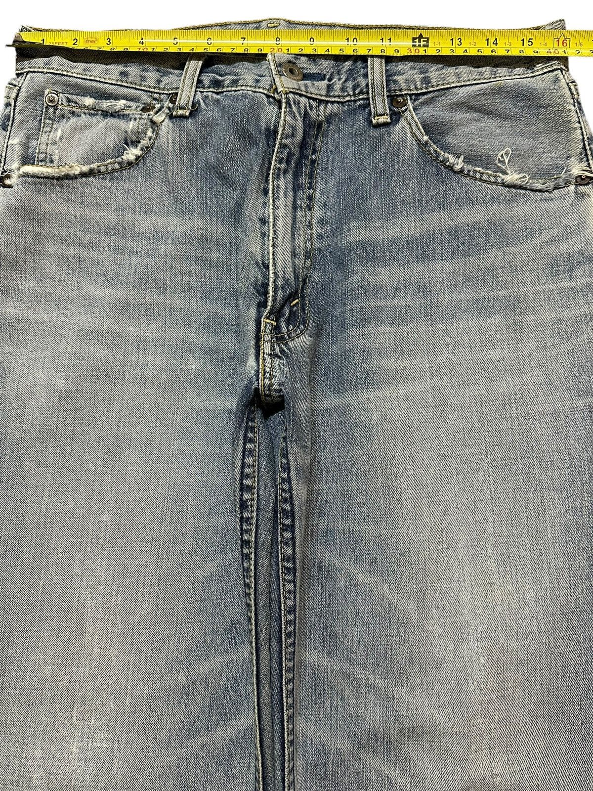 Levi's Vintage 90s Levis 503 Blue Faded Wash Distress Baggy Jeans Size US 32 / EU 48 - 12 Thumbnail