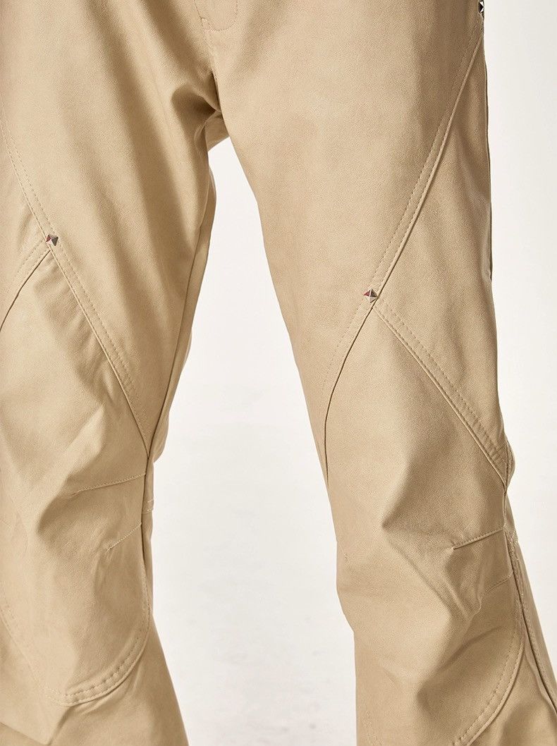 Japanese Brand × Vintage Avant garde studded pu leather flare pants Size US 28 / EU 44 - 5 Thumbnail