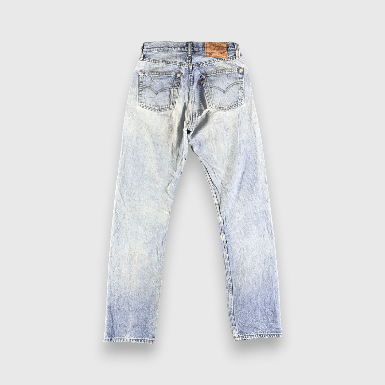 Levi's 90s Vintage Light Wash Levis 501 Jeans-J3881 Size US 27 - 2 Thumbnail