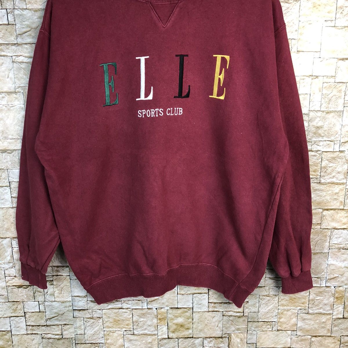 Ellesse Elle Sport Club Maroon Sweatshirt #A399 Size US M / EU 48-50 / 2 - 3 Thumbnail
