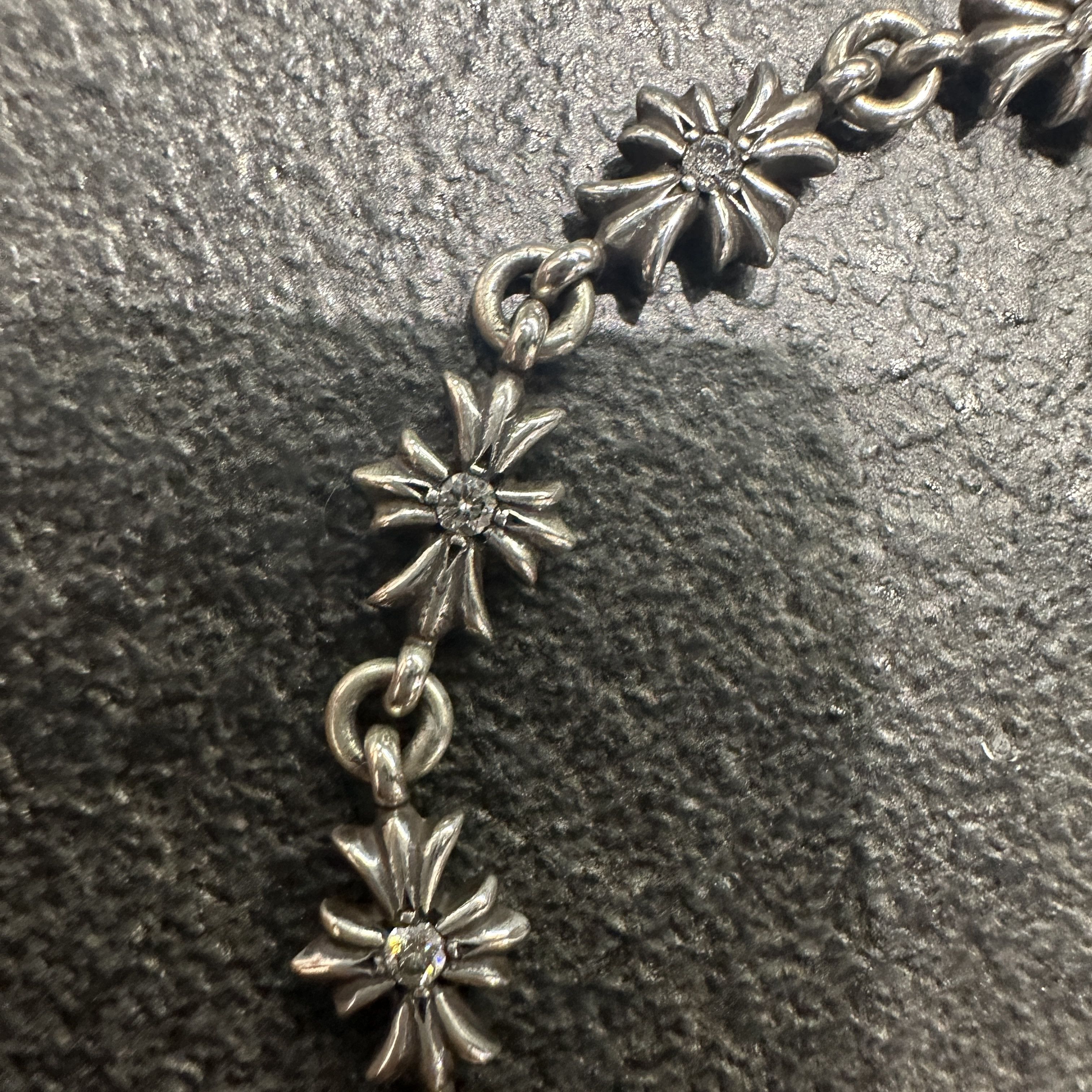 Chrome Hearts Chrome Hearts Silver Diamonds Tiny E Bracelet Size ONE SIZE - 10 Thumbnail