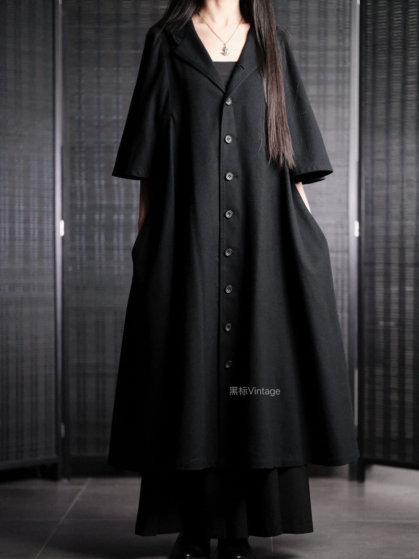 Yohji Yamamoto Yohji Yamamoto 98ss Archive Cape-Sleeve Coat Women's Size ONE SIZE - 5 Thumbnail
