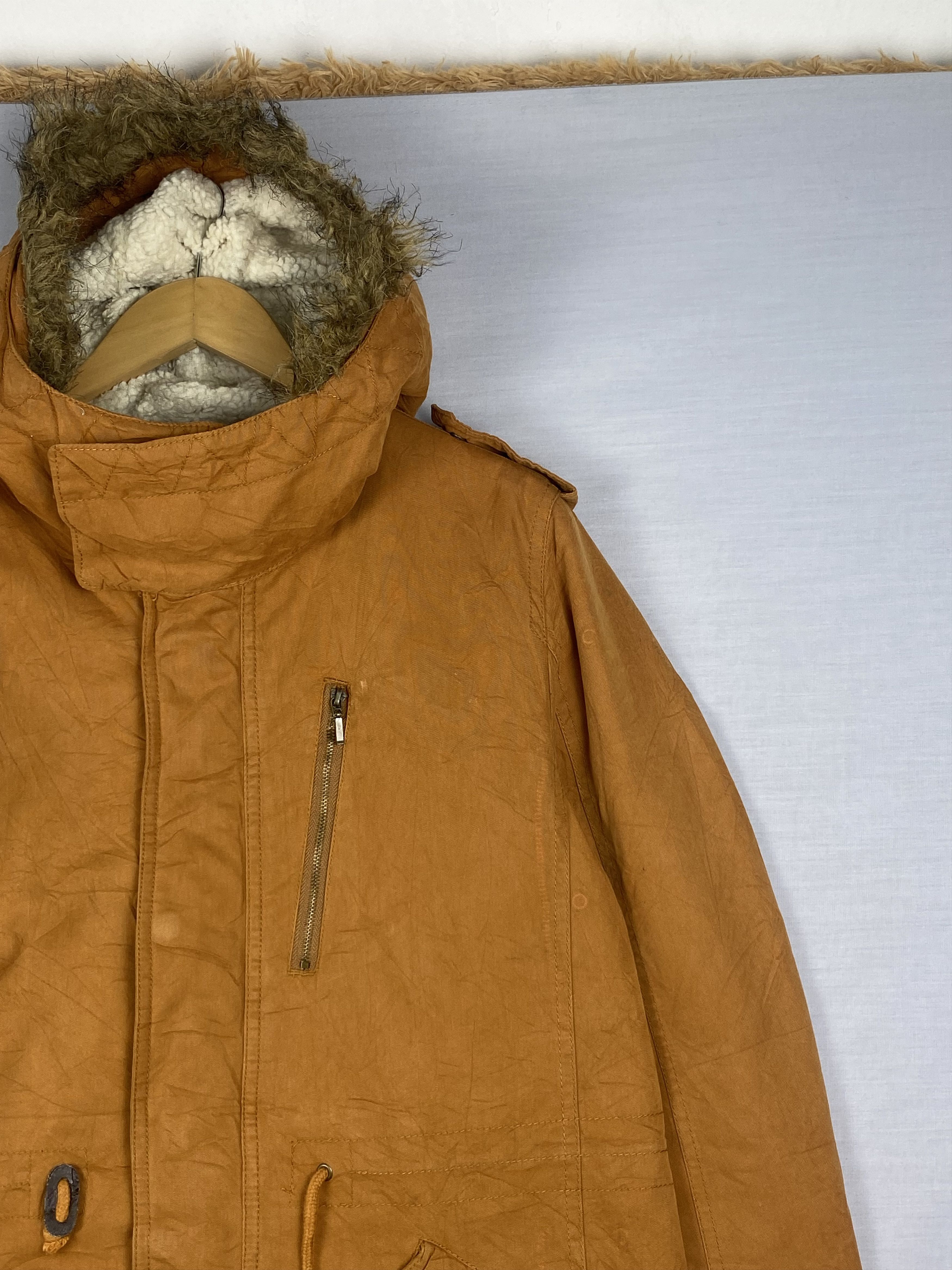 Japanese Brand Vintage Japanese Sherpa Hoodie Zip Up Parka Jacket Size US L / EU 52-54 / 3 - 2 Thumbnail