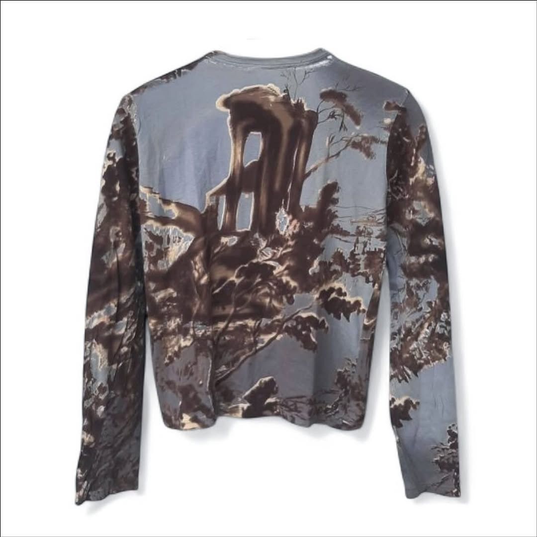 Prada Archive F/W2004 Runway Roman Ruins Landscape Printed