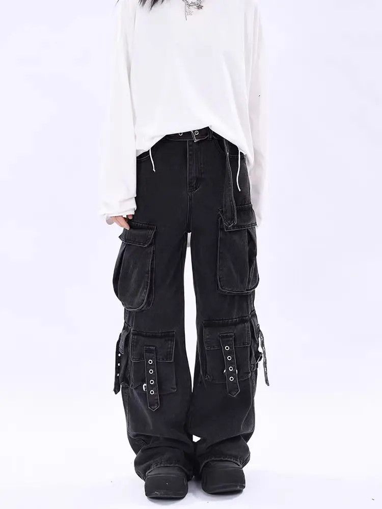 Designer × Japanese Brand Vintage Streetwear Hip Hop Loose Casual Pants Size US 31 - 2 Thumbnail