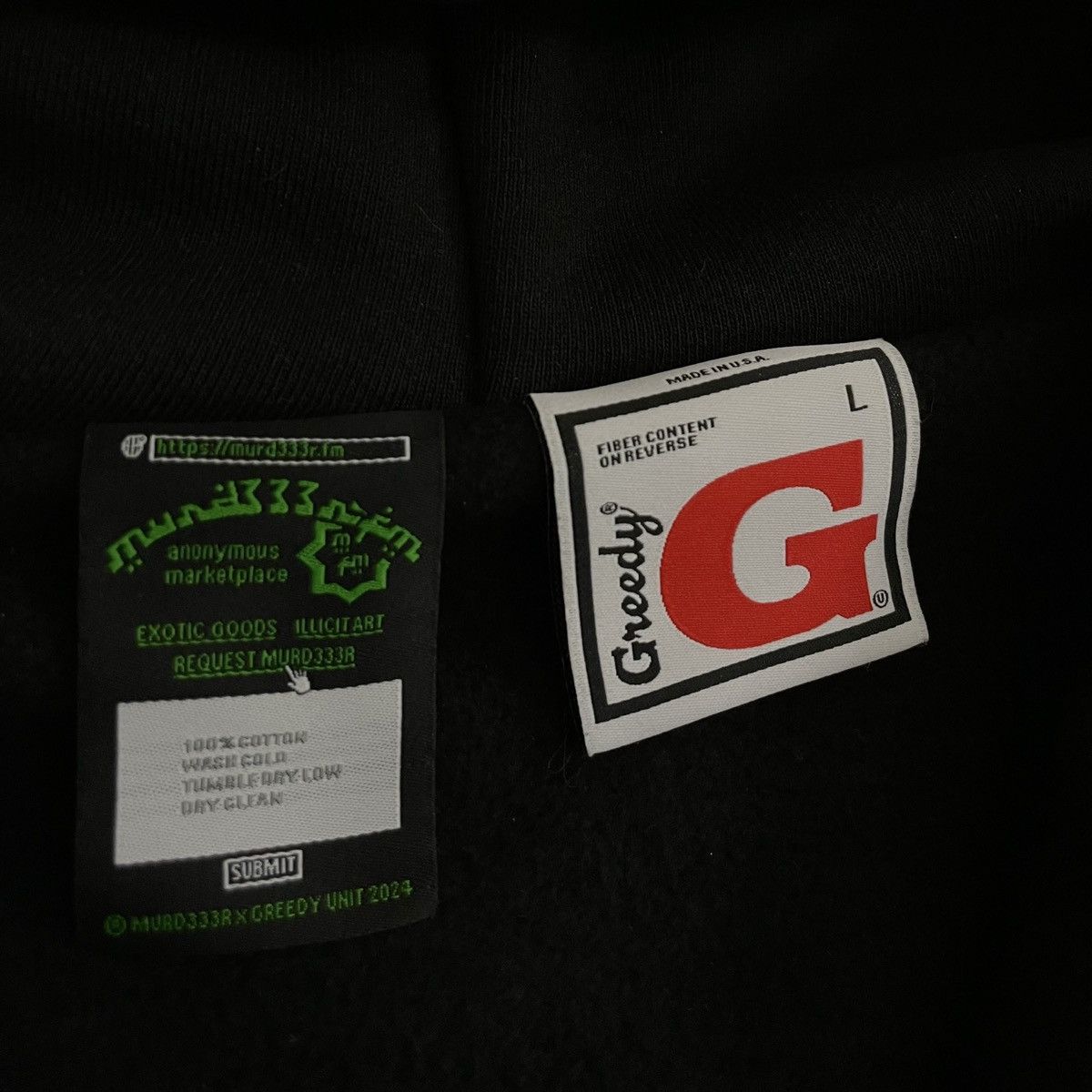 Greedy Unit × murd333r.fm Greedy Unit X Murd333r FM Zip Up Size US L / EU 52-54 / 3 - 4 Thumbnail