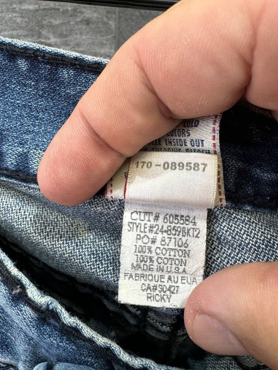 True Religion True Religion Vintage Blue Jeans Denim Black Stitching Size US 34 / EU 50 - 15 Thumbnail
