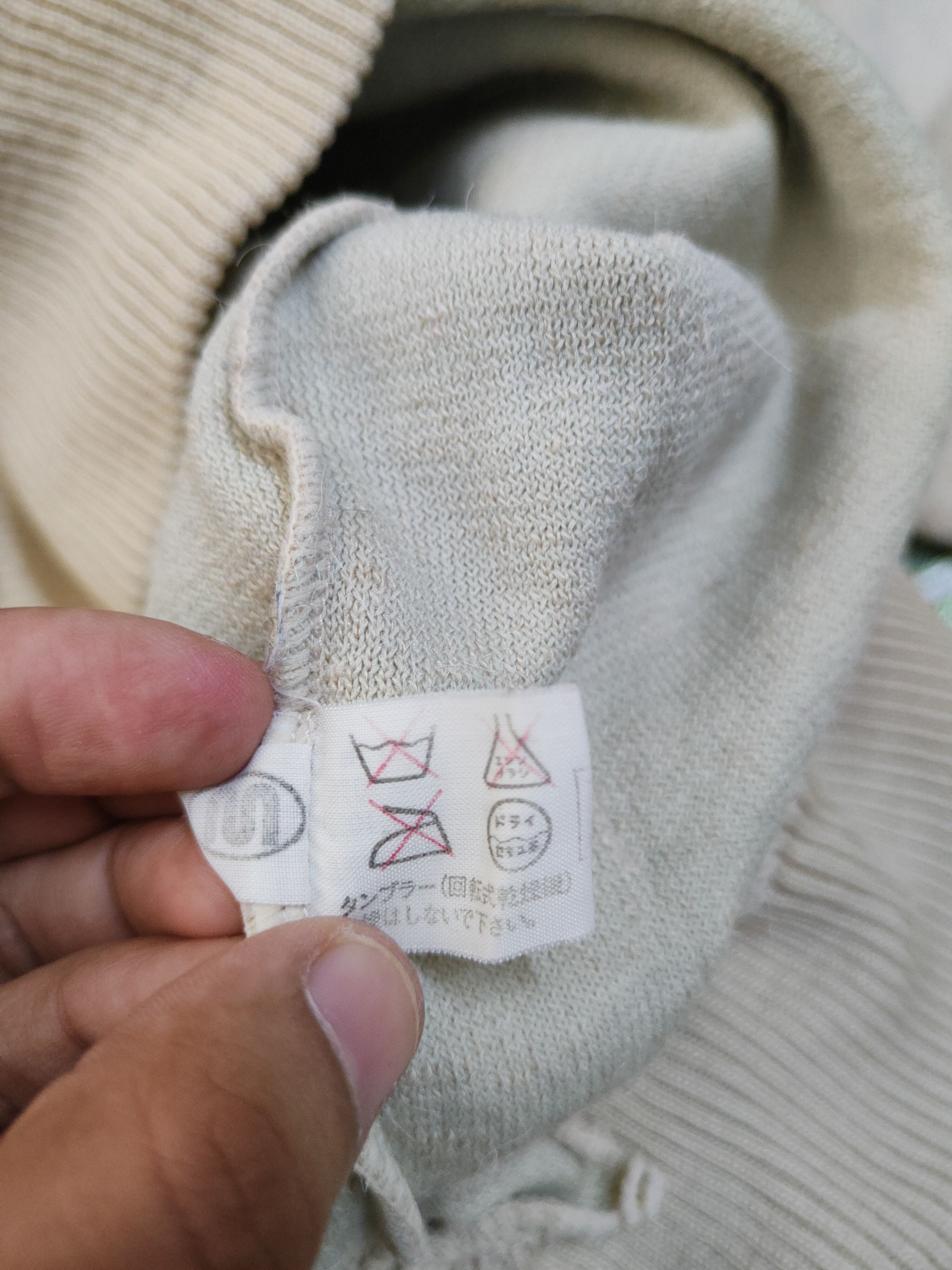 Homespun Knitwear Japan multipocket Beige Knitwear Sweatshirts #W2052 Size M / US 6-8 / IT 42-44 - 12 Thumbnail