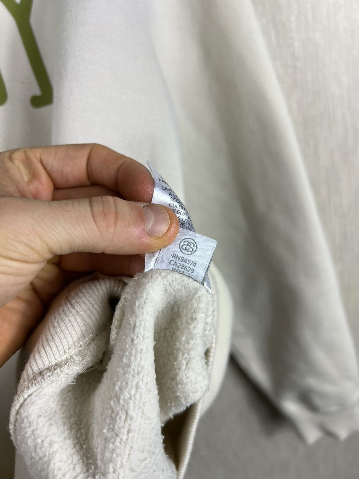 Stussy Vintage Stussy y2k cream green big logo crewneck sweatshirt Size US S / EU 44-46 / 1 - 21 Thumbnail