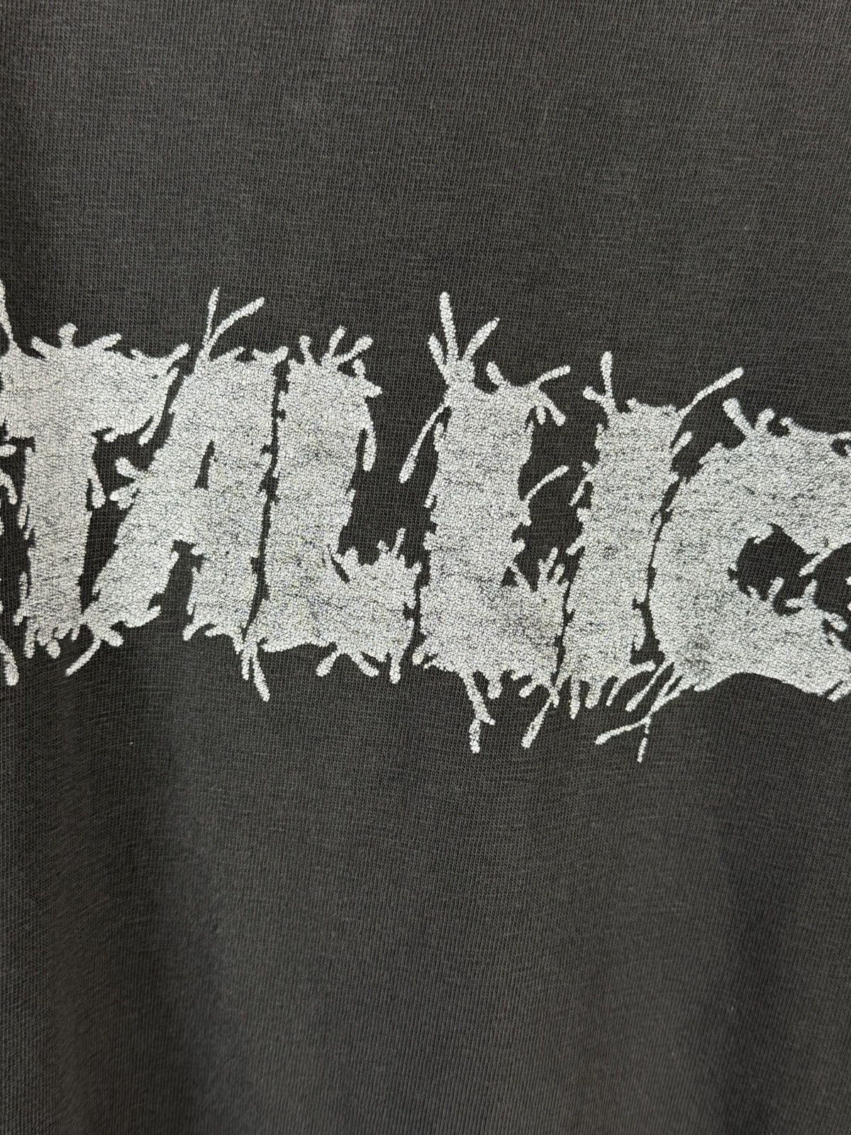 Band Tees 90s Metallica Boot Metal Band Snake Skull Distressed T-Shirt Size US XL / EU 56 / 4 - 7 Thumbnail