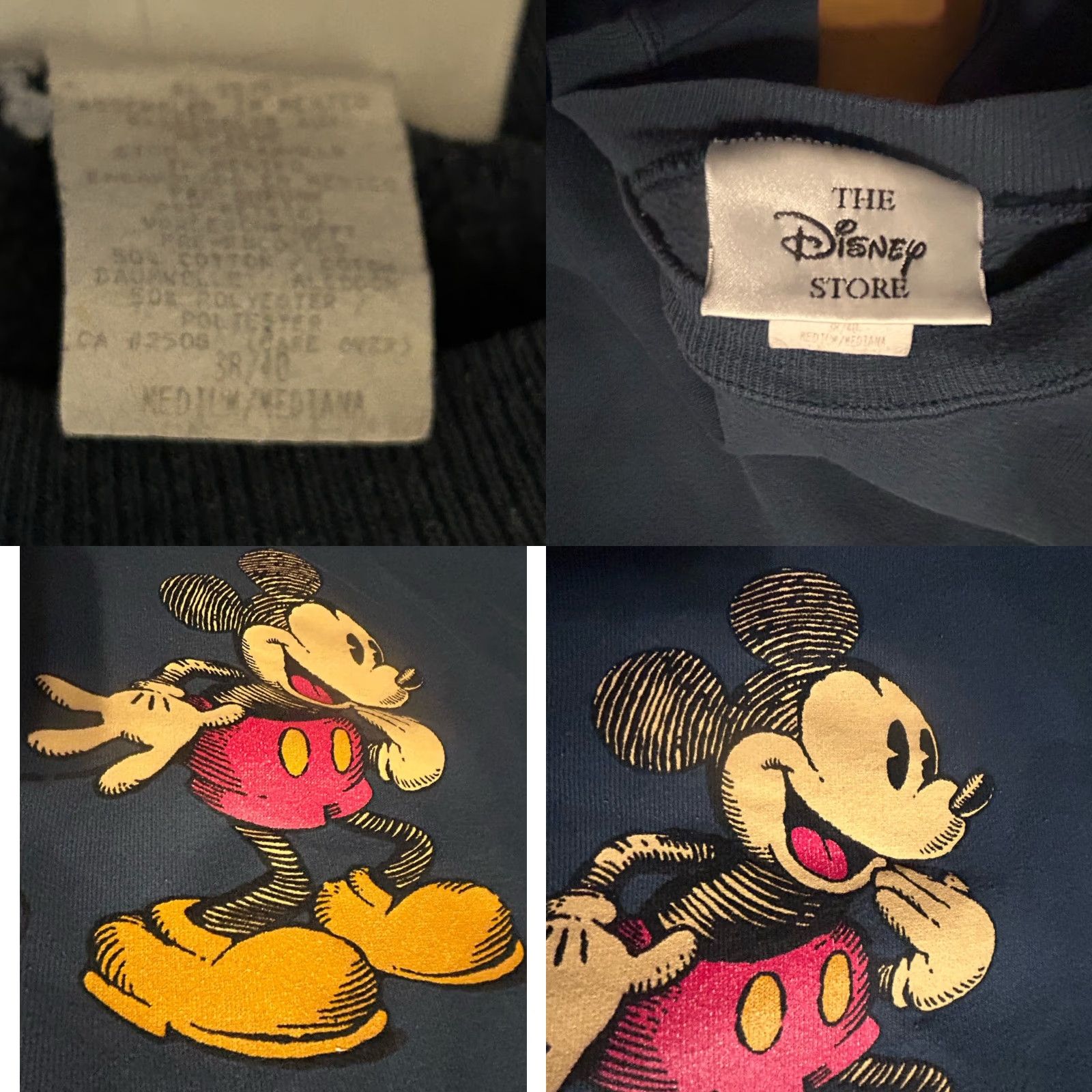 Disney Disney Mickey Mouse Sweatshirt Men M Navy Blue Crew Neck Pullover Logo Graphic Print The Disney Store Size US M / EU 48-50 / 2 - 9 Thumbnail