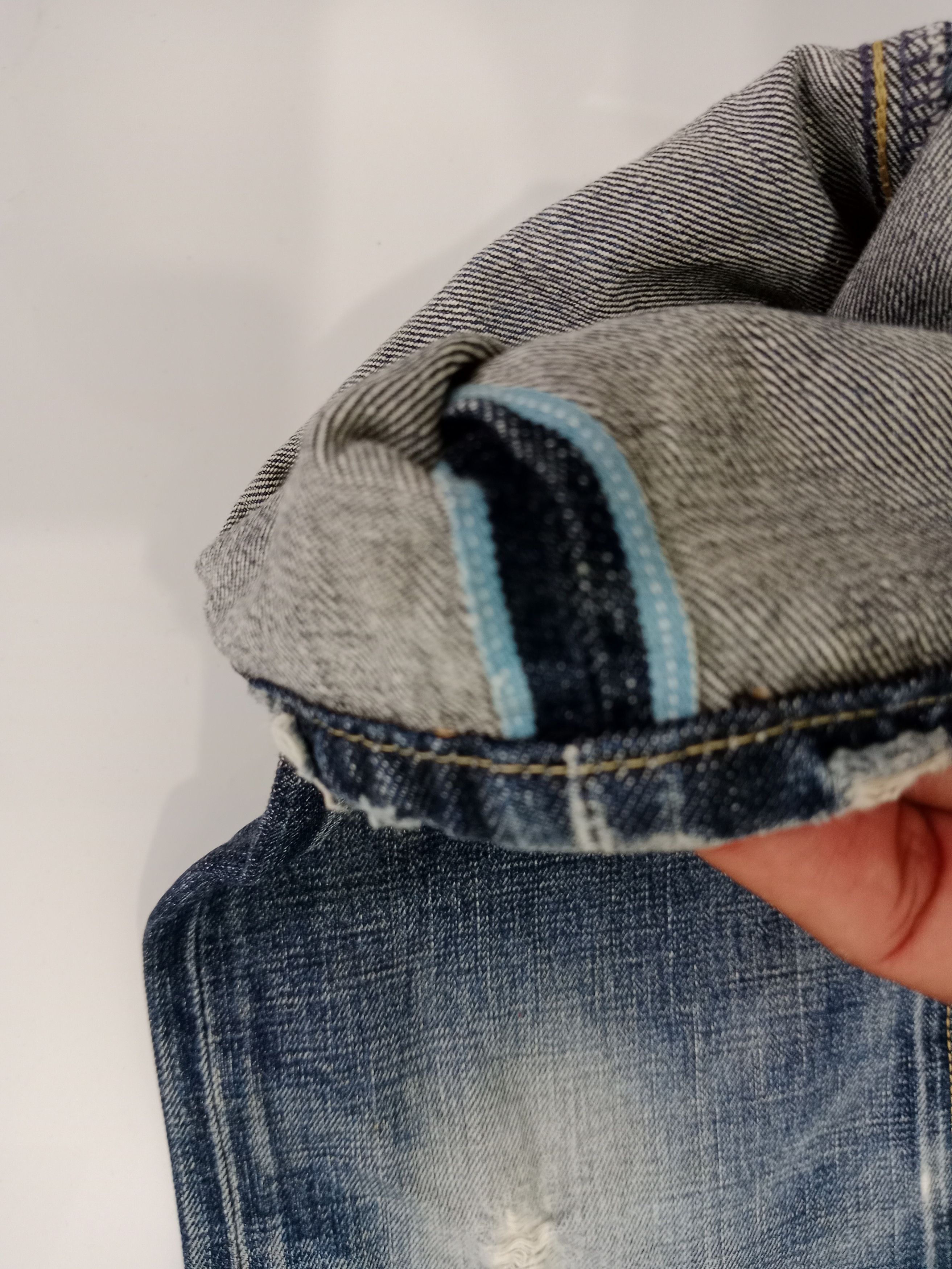 Levi's Vintage Clothing Levis Selvedge Distressed Jeans Blue Denim Size US 29 - 8 Thumbnail