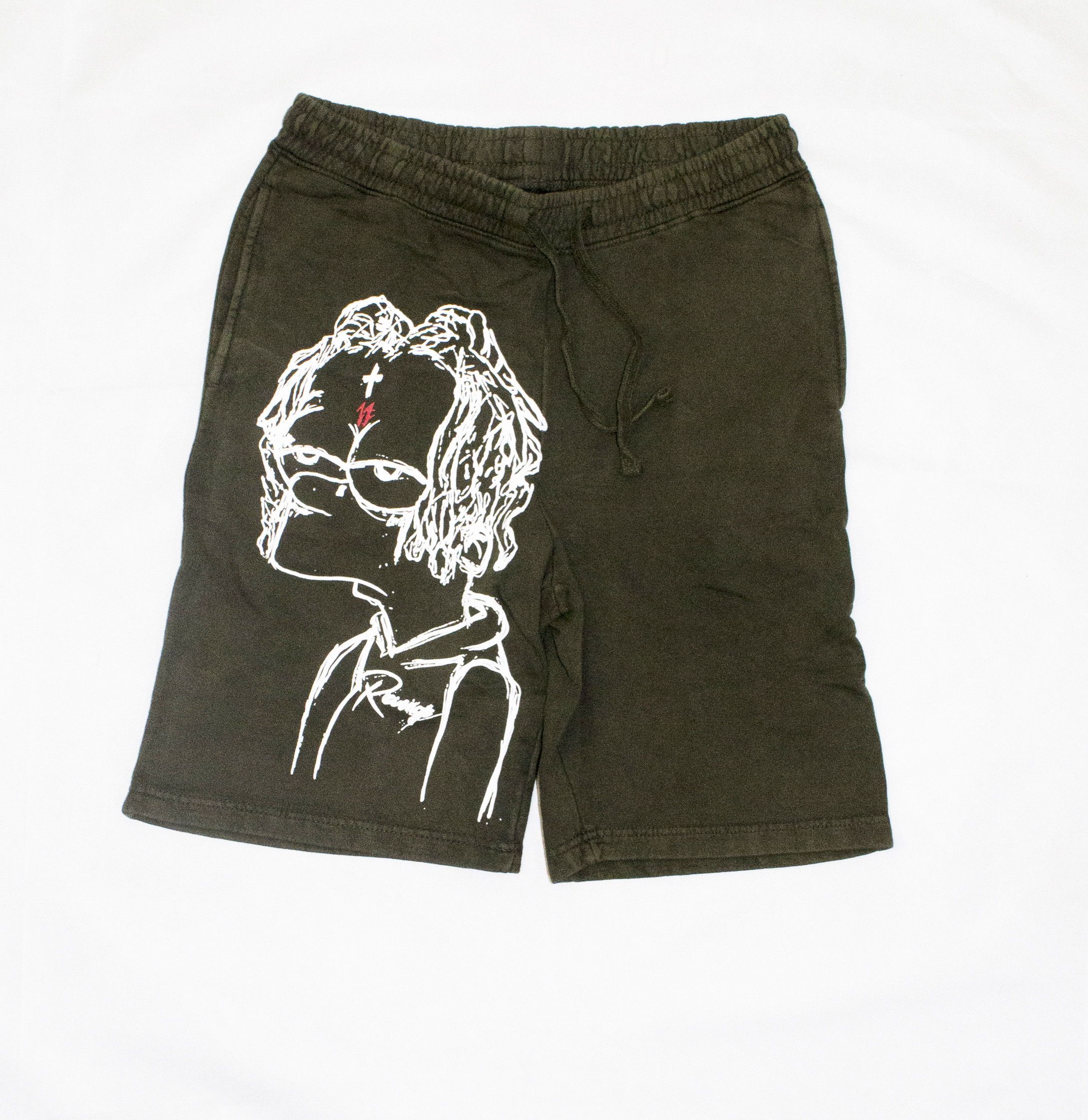Revenge x Trippie Redd Bart Shorts Olive XL