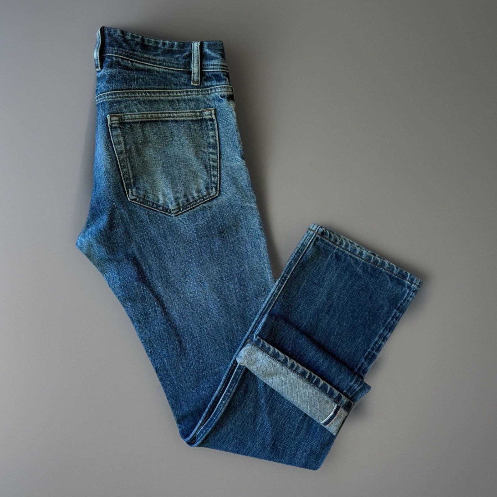 Todd Shelton Todd Shelton Selvedge Jeans 30 Blue Heavy Denim Slim Straigh Size US 30 / EU 46 - 1 Thumbnail