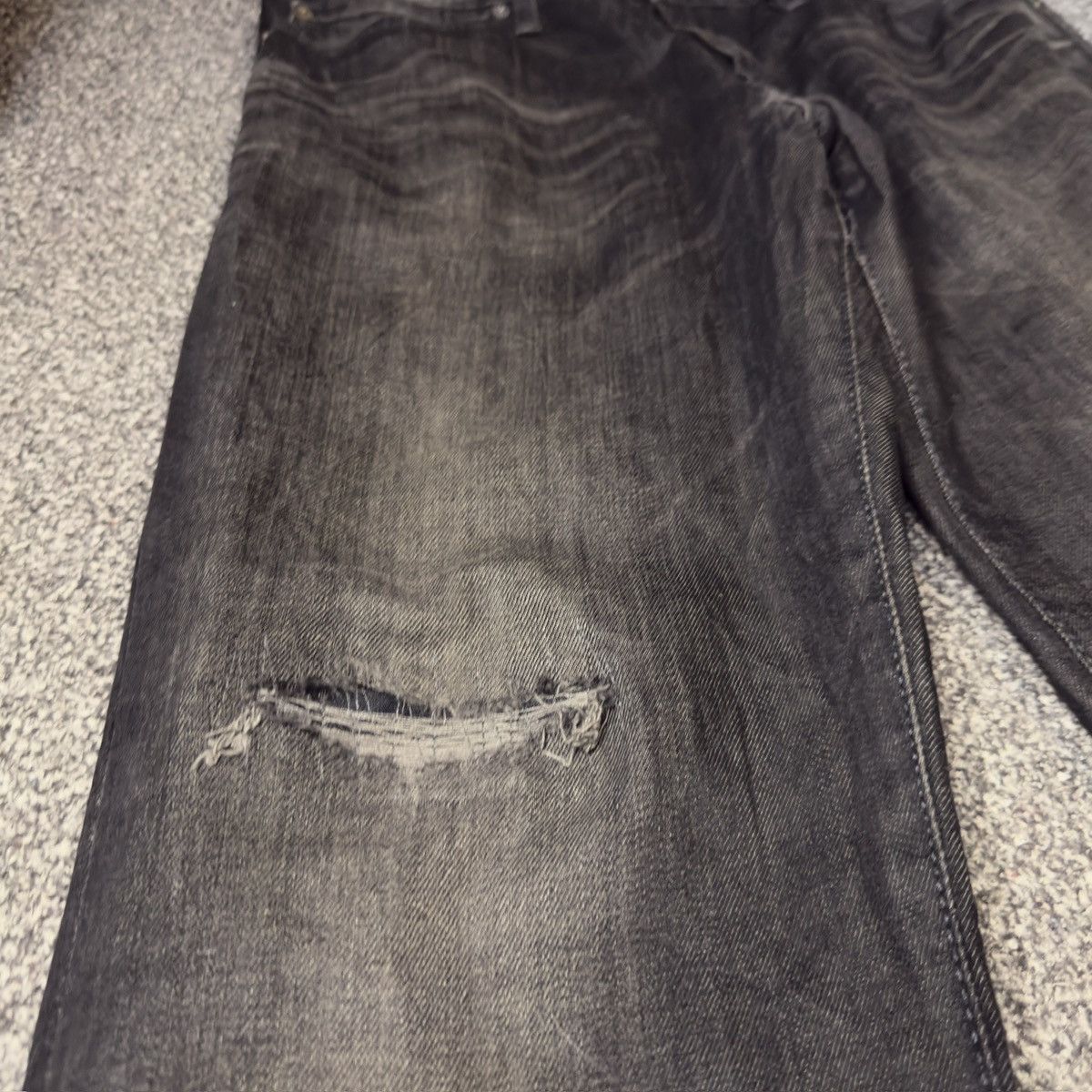 If Six Was Nine 🔥 Vintage 90s Black Wax Denim Edwin 503 Size US 31 - 5 Thumbnail