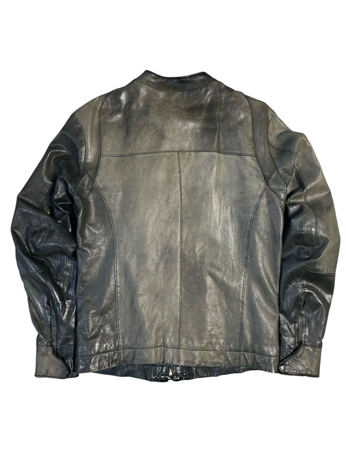 Ciaopanic Ciaopanic Sheep Leather Faded Bikers Jacket Size US M / EU 48-50 / 2 - 2 Thumbnail