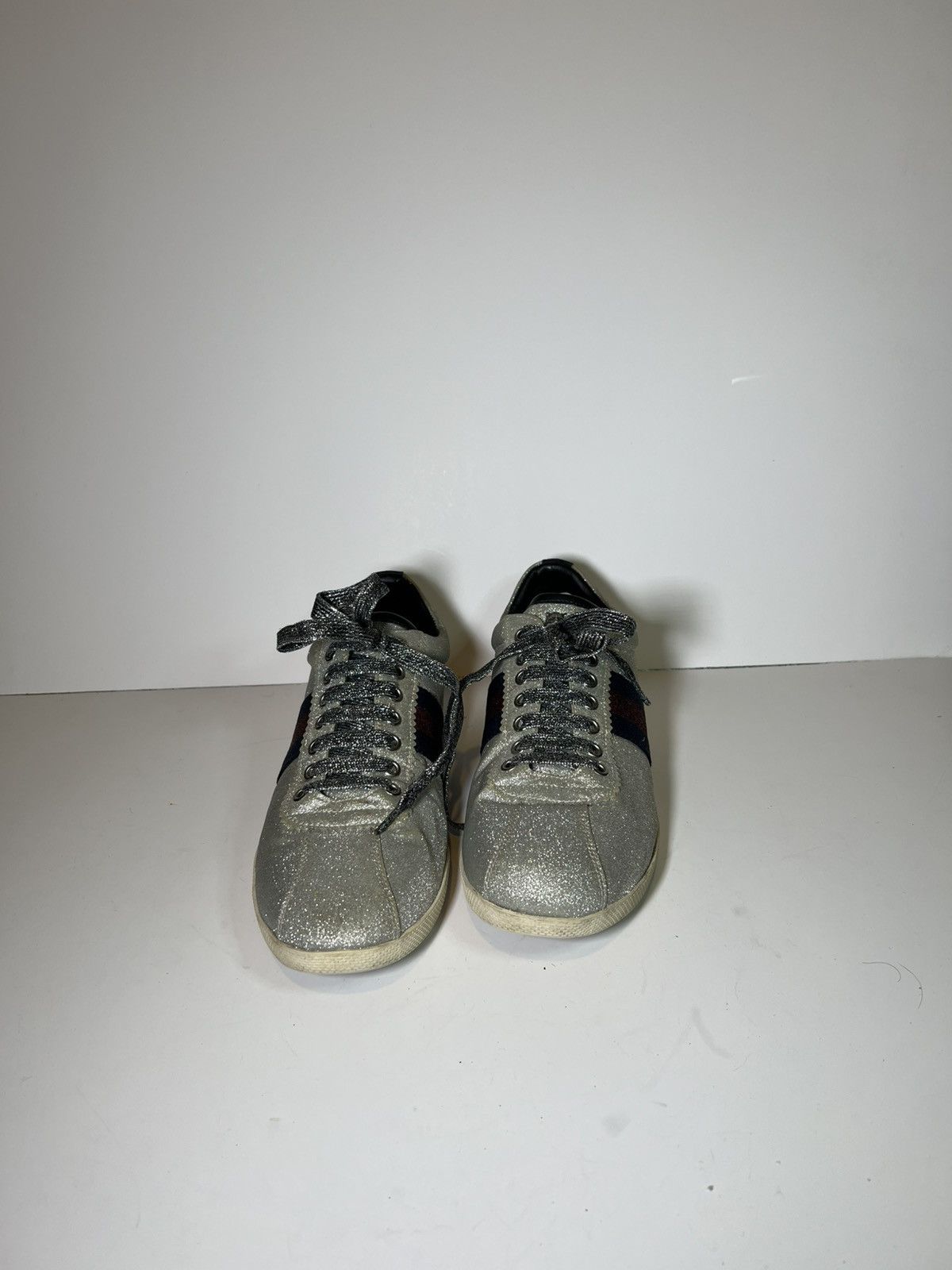 Gucci Gucci Bambi or Falacer low-top sneakers in silver glitter Size US 8 / EU 41 - 2 Thumbnail