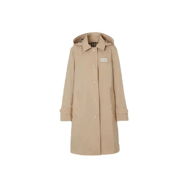 Burberry Beige Double Breasted Long Sleeve Coat 0079
