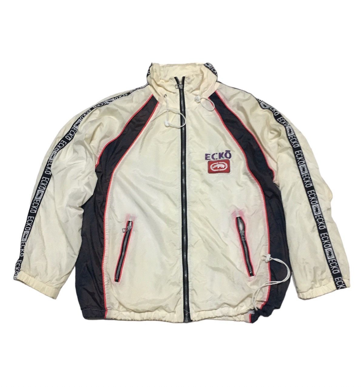 Ecko Unltd. Vintage ECKO UNLTD Zipper Light Jacket With Hoddies Size US XL / EU 56 / 4 - 2 Thumbnail
