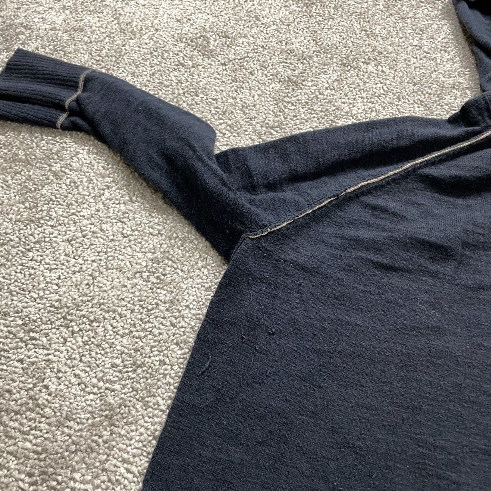 Eddie Bauer VINTAGE Eddie Bauer Womens Sweater Cardigan XL Knit Cotton Casual All Seasons Navy Blue Size XL / US 12-14 / IT 48-50 - 4 Thumbnail