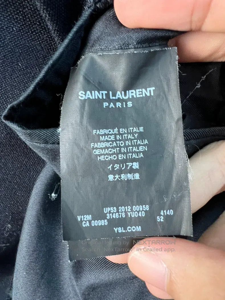Saint Laurent Paris Saint Laurent Paris Gold Button Suit Jacket i Size US L / EU 52-54 / 3 - 4 Thumbnail