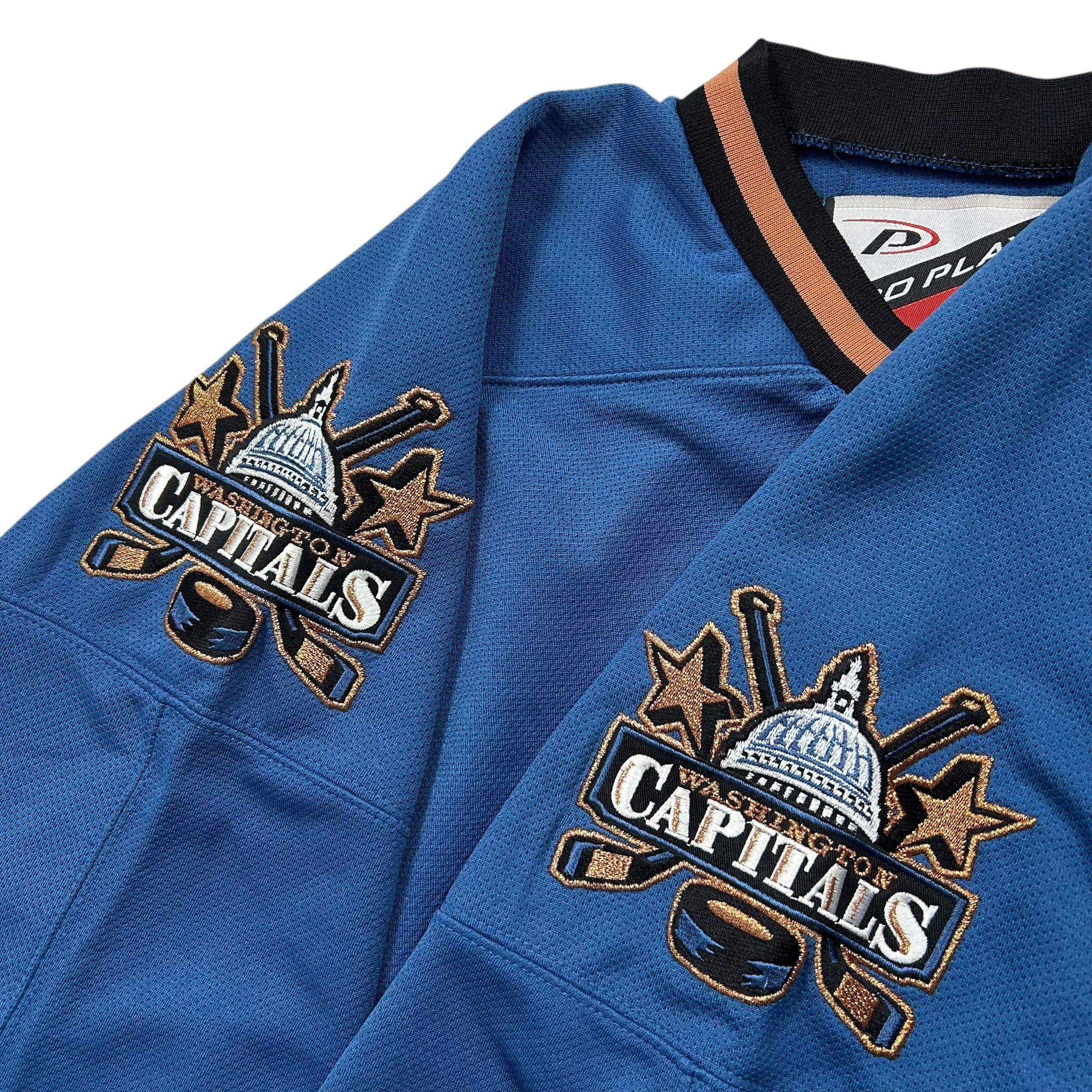 NHL VTG 90s WASHINGTON CAPITALS PRO PLAYER HOCKEY JERSEY Size US XXL / EU 58 / 5 - 3 Thumbnail