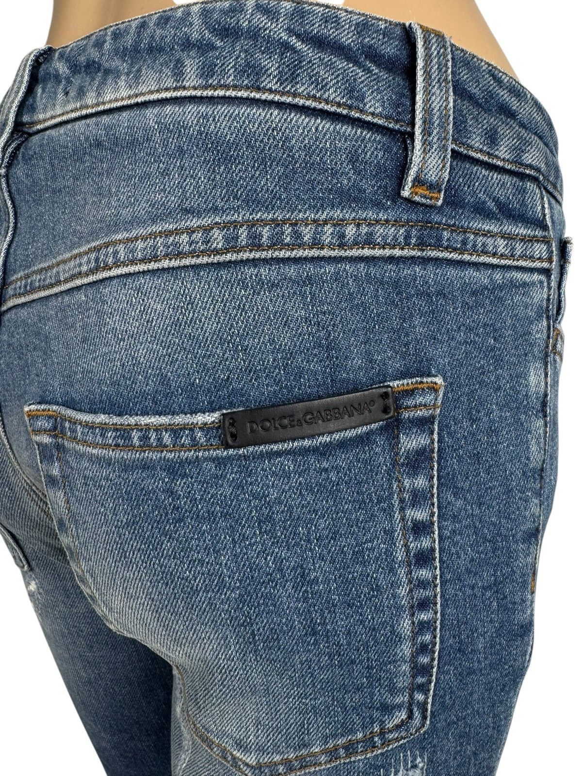 Dolce & Gabbana Dolce & Gabbana Blue Cropped Slim Jeans Stretch size 36 Size 25" / US 0 / IT 36 - 8 Thumbnail