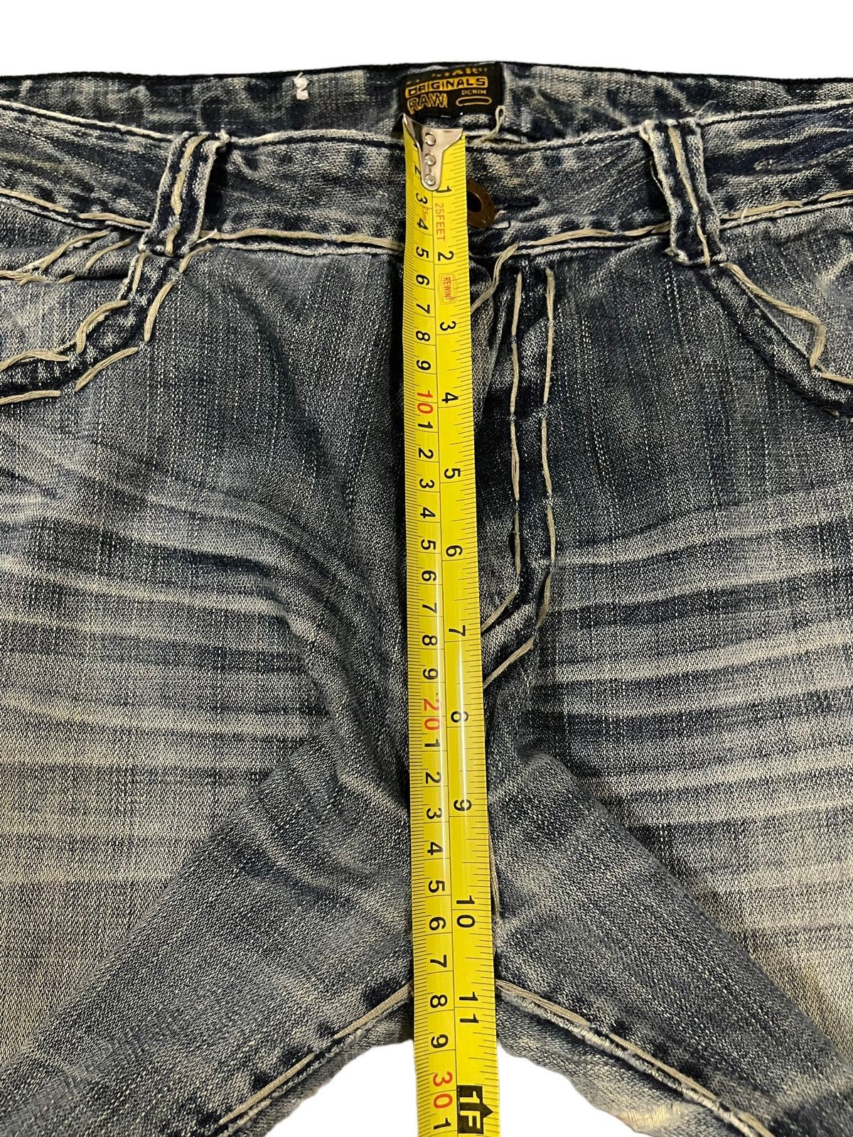 G-Star Vintage Japanese Gstar Raw Bleached Distress Loose Jeans Size US 33 - 13 Thumbnail