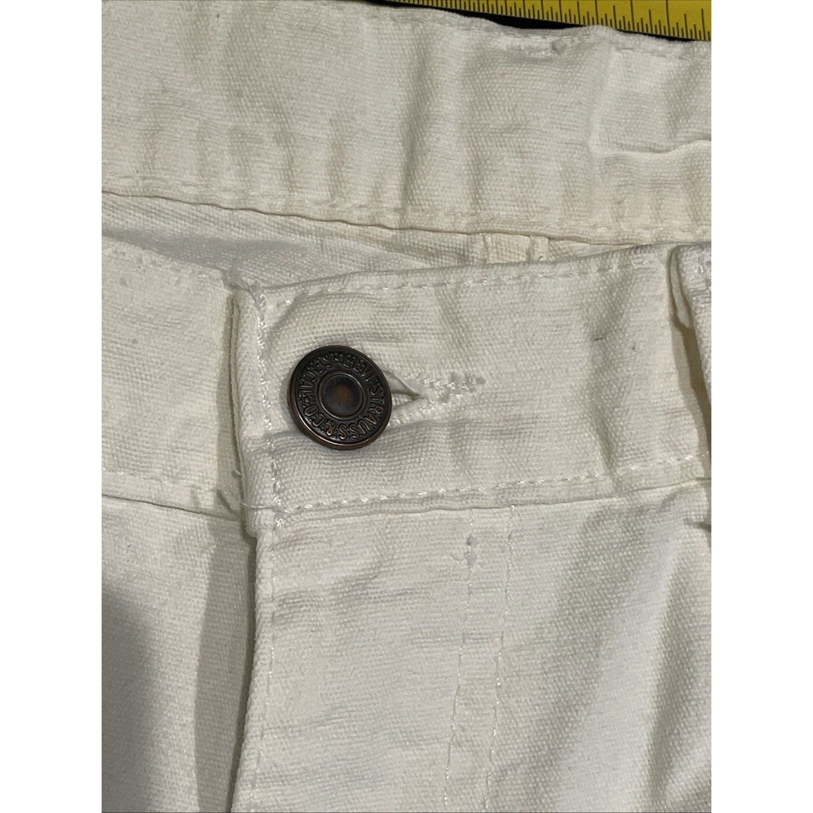 Levi's Vintage 1960s White W/White Tab Levi Strauss Jeans 34x32 Size US 34 / EU 50 - 8 Thumbnail