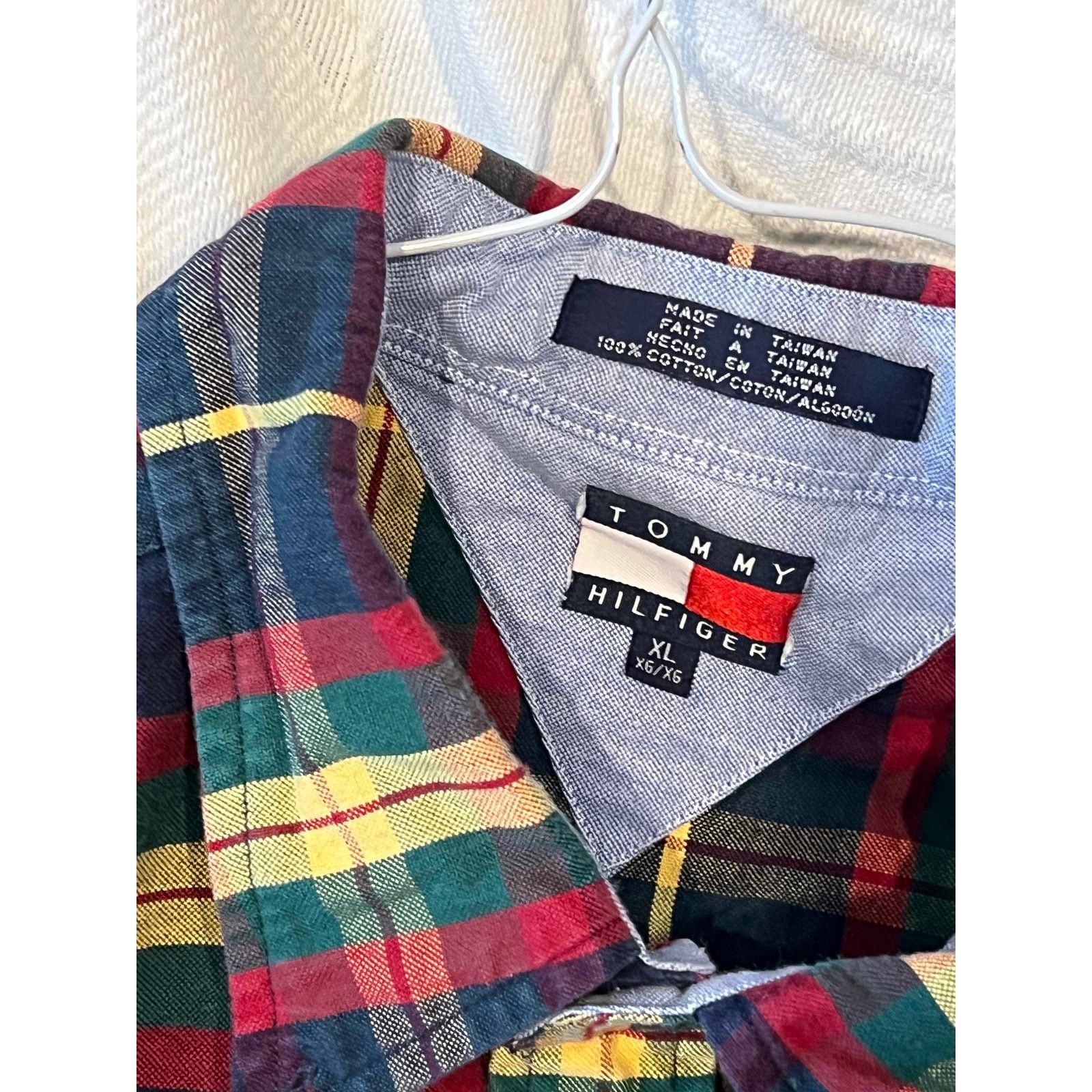 Tommy Hilfiger Tommy Hilfiger Checked Short Sleeve Button Down Mens XL Size US XL / EU 56 / 4 - 3 Thumbnail