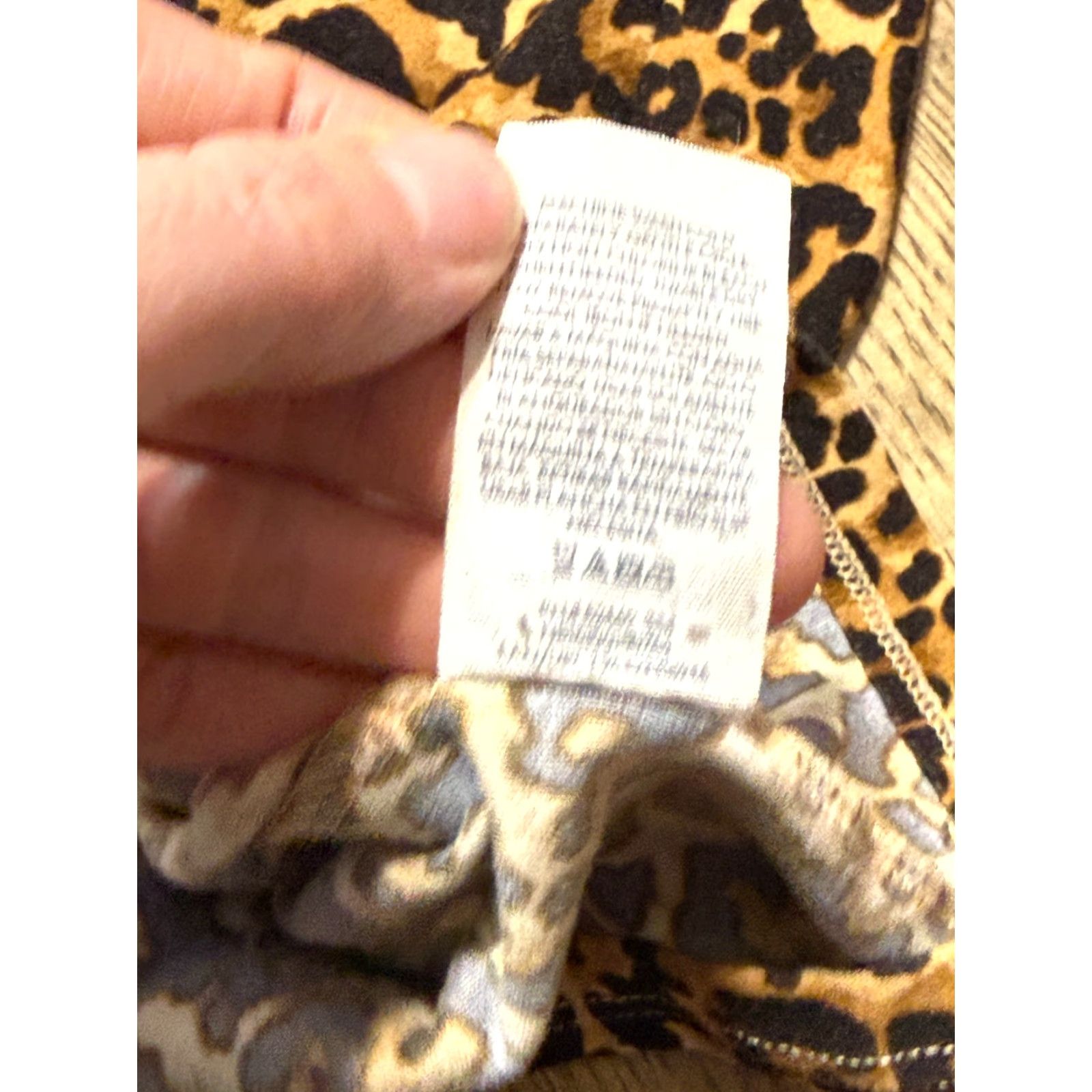 Vintage No Boundaries Dress Black Cheetah Print Short Sleeve V-Neck T-Shirt Dress Womens Large Size 36" / US 14 / IT 50 - 6 Thumbnail