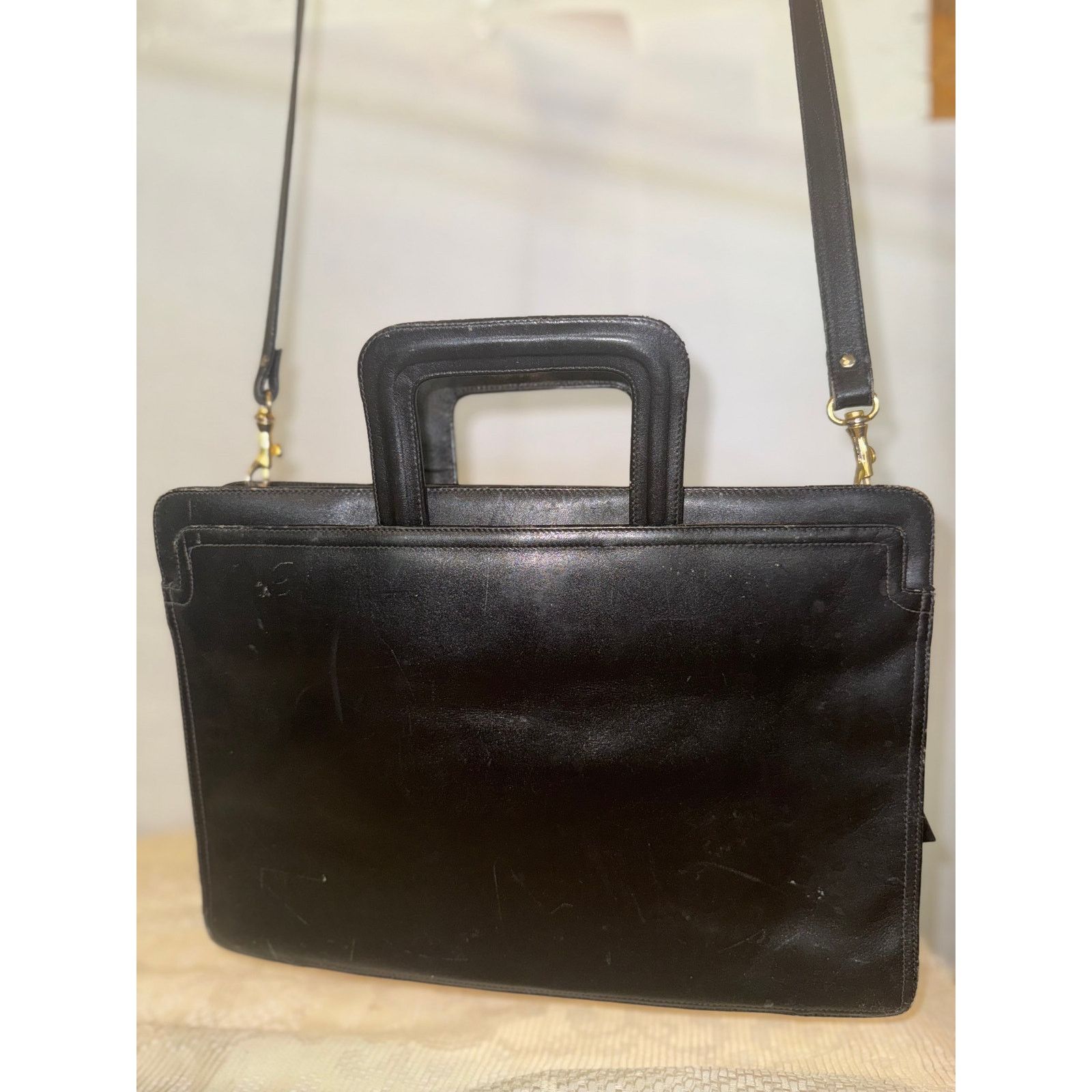 & Other Stories Black Leather Briefcase Size ONE SIZE - 1 Thumbnail