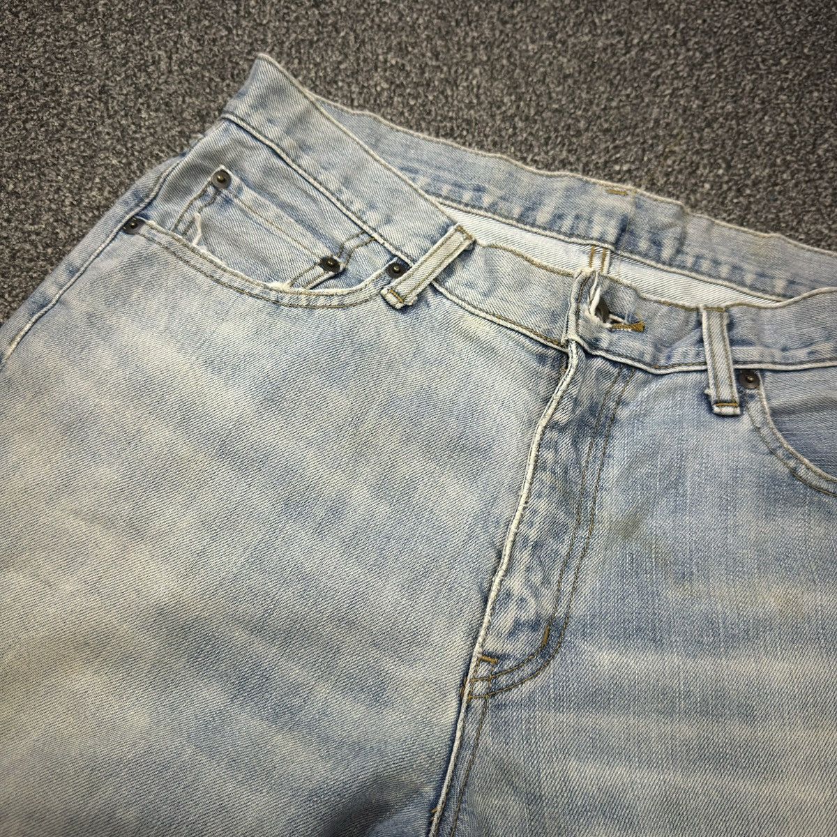 Undercover × Uniqlo 🔥🇯🇵 Vintage 90s Japanese Denim Uniqlo Faded Distressed Jeans Size US 34 / EU 50 - 9 Thumbnail