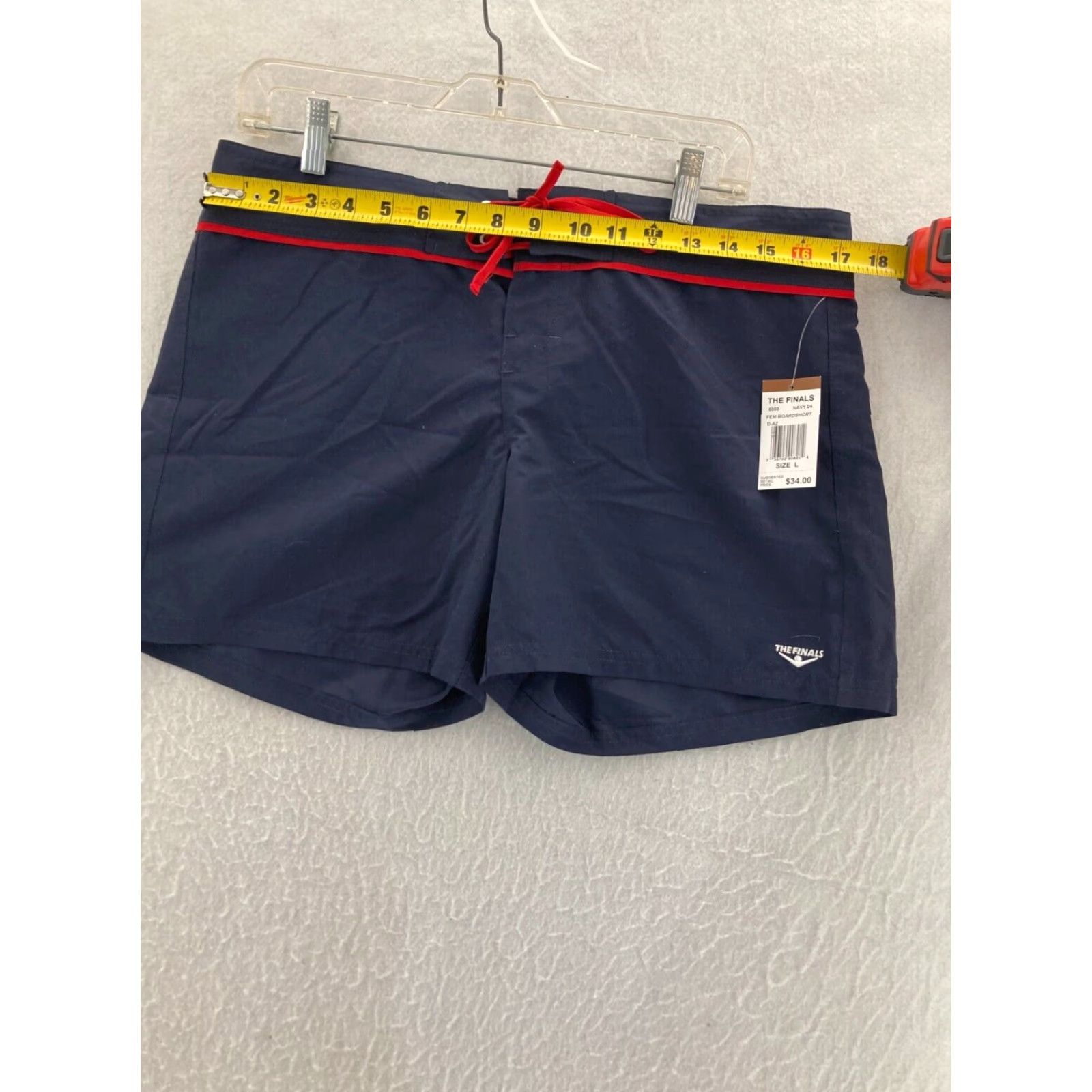 Vintage VINTAGE The Finals Boardshorts Womens Large Blue Swim Trunks Beach Classic Hipster Size ONE SIZE - 2 Thumbnail