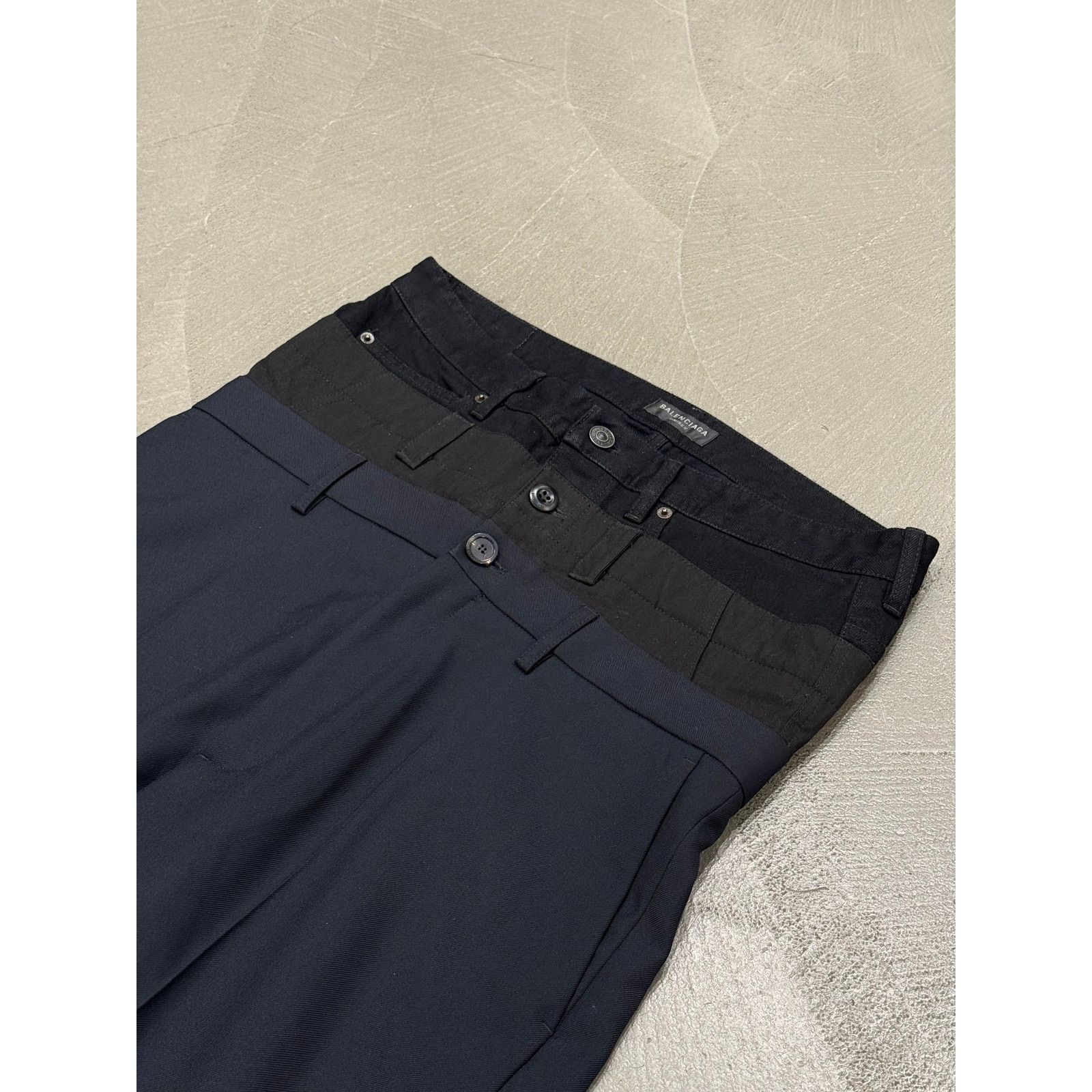 Balenciaga S/S2024 Balenciaga triple waist wide leg tailored pants Size US 29 - 2 Thumbnail