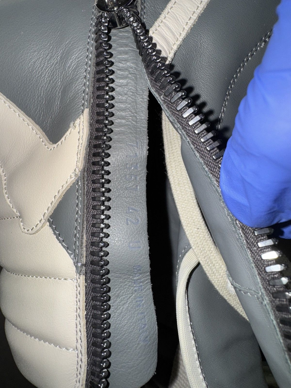 Rick Owens Rick Owens Grey concordians washed indigo Geobasket Size US 9 / EU 42 - 9 Thumbnail