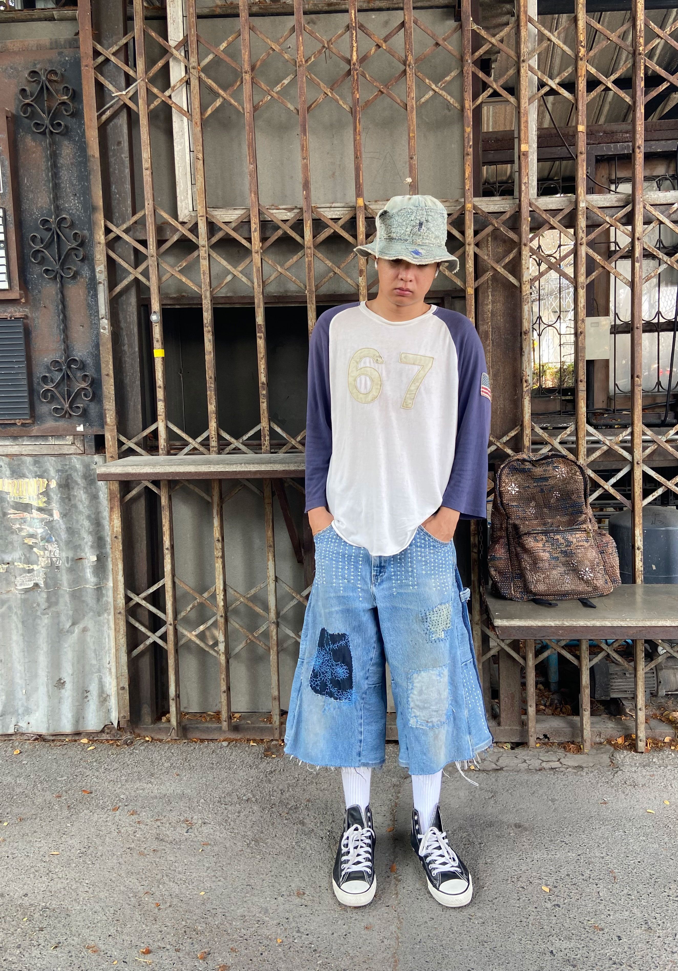 Japanese Brand Vintage Boro Patchwork DICKIES Carpenter Size US 36 / EU 52 - 8 Thumbnail