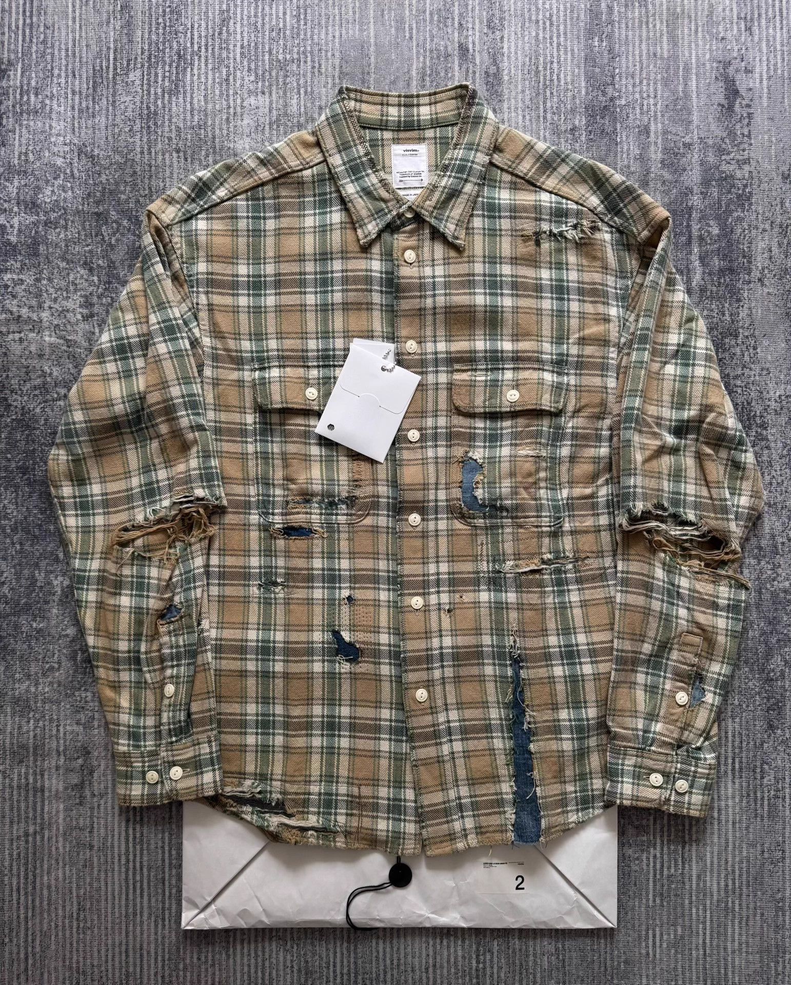 VISVIM 20SS LUMBER SHIRT CRASH beige 2 James