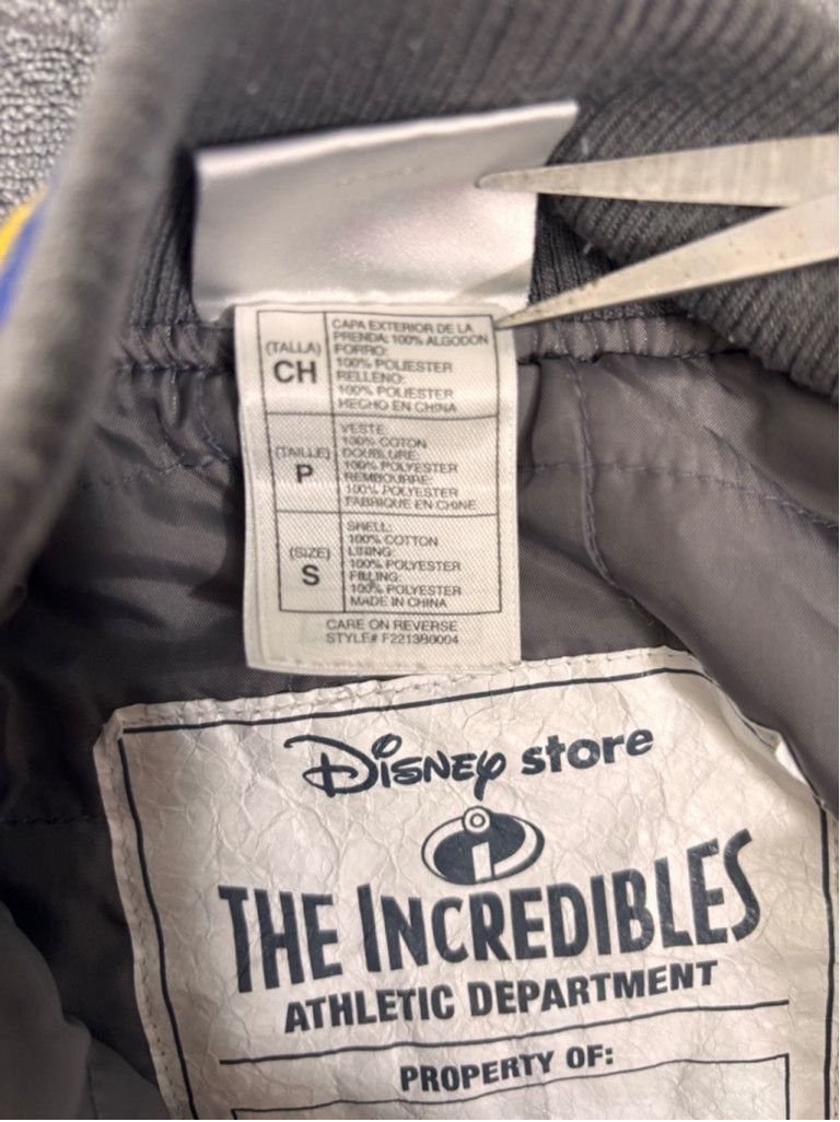 Disney Boys Disney The Incredibles Jacket, Size S, Gray & Blue Size US L / EU 52-54 / 3 - 12 Thumbnail