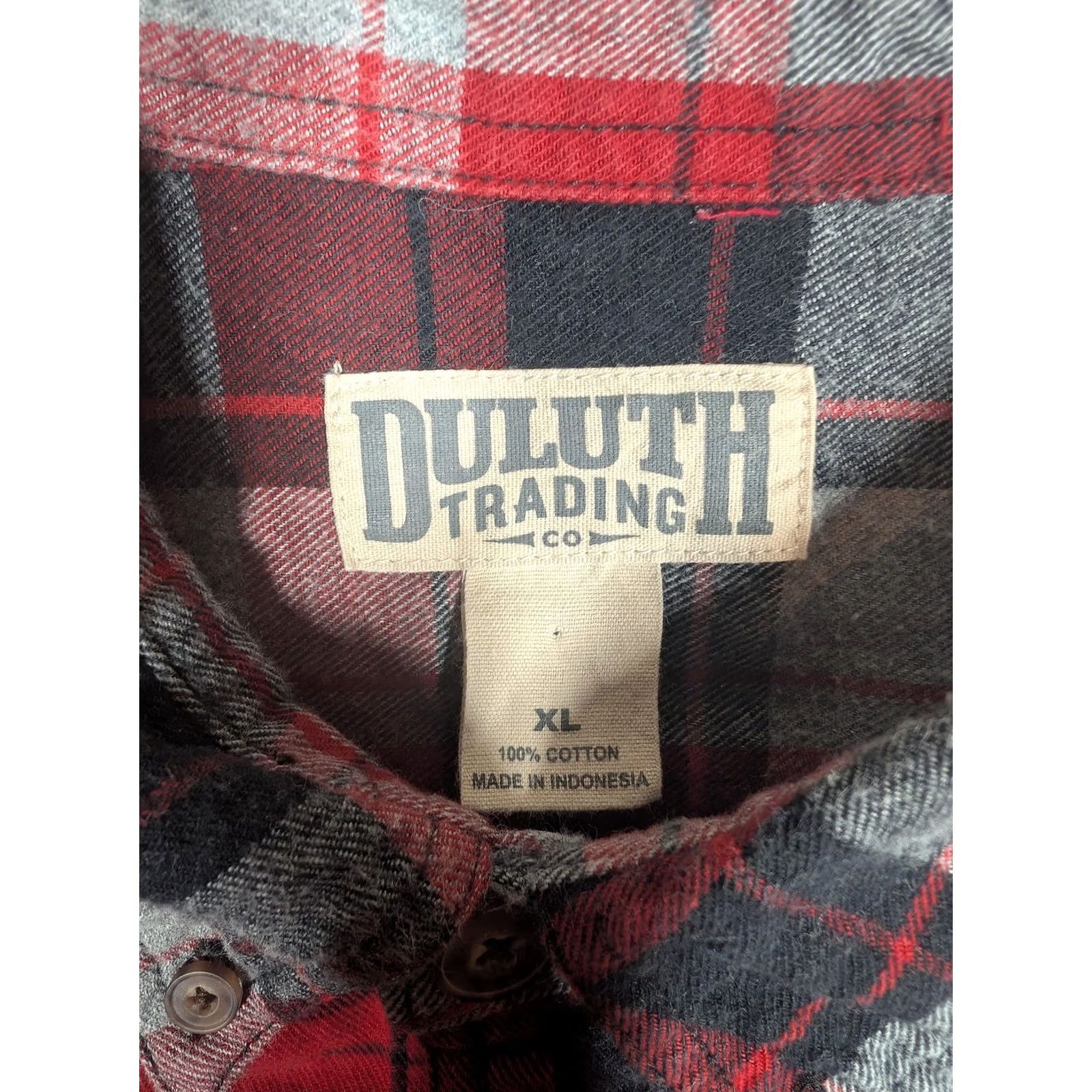 Duluth Trading Company Duluth Trading Co Shirt Mens XL Red Plaid Flannel Long Sleeve Button Up Casual Size US XL / EU 56 / 4 - 5 Thumbnail