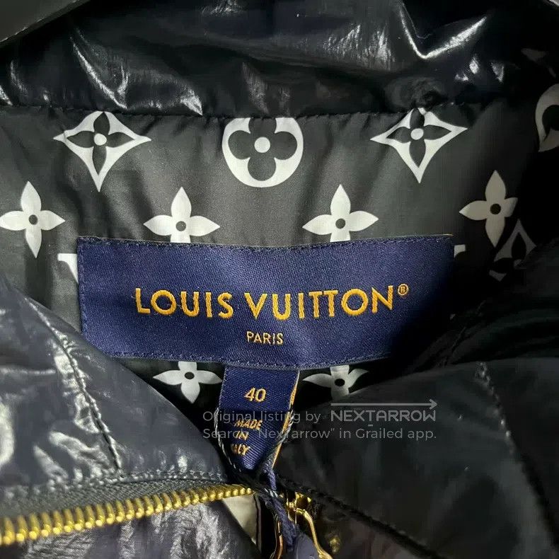 Louis Vuitton Louis Vuitton Black and white monogrammed floral print lon Size S / US 4 / IT 40 - 4 Thumbnail