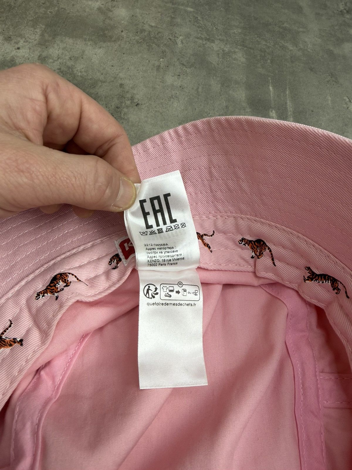 Kenzo Kenzo Pink Cotton Bucket Hat Size L Size ONE SIZE - 10 Thumbnail