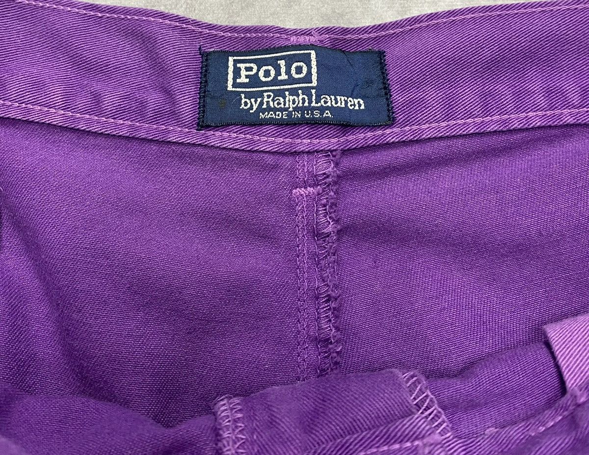 Polo Ralph Lauren 80’s Vintage Polo Ralph Lauren Purple Chino Shorts Size US 36 / EU 52 - 2 Thumbnail